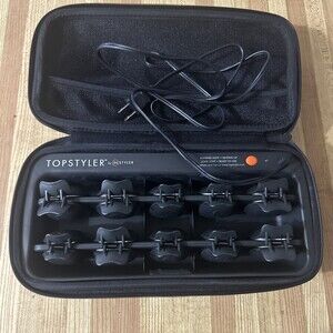 TopStyler By InStyler Heated Ceramic Styling Shells Hair Curlers Clam Pods Set